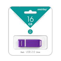 Флешка USB 16Gb SmartBuy Quartz series , USB 2.0, пурпурный
