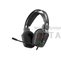 Гарнитура игровая DEFENDER Gothic черный, RGB, провод 1.8 м (1/20)